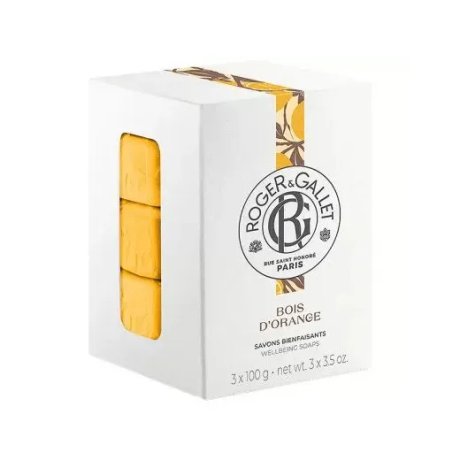 ROGER&GALLET BOIS D'ORANGE BOX SAPONETTE 3 PEZZI DA 100 G