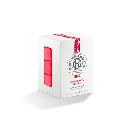 ROGER&GALLET GINGEMBRE ROUGE BOX SAPONETTE 3 PEZZI DA 100 G