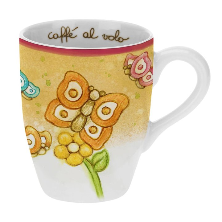 MUG FARFALLE ARANCIONE