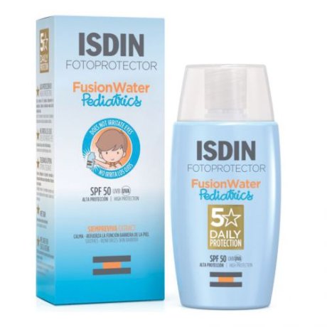Isdin Fotoprotector Fusion Water Pediatrics Fotoprotettore Viso Bambini - 50ml SPF50 Isdin Fotoprotector Fusion Water Pediatrics Fotoprotettore Viso Bambini - 50ml SPF50
