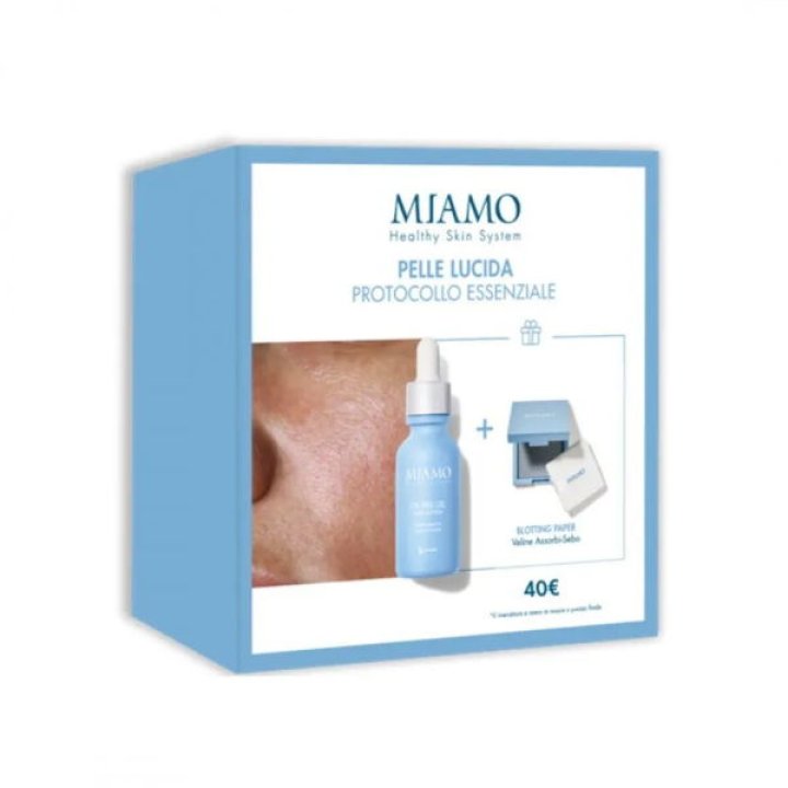 Miamo Protocollo Pelle Lucida Kit con Siero 1 Oil Fee Gel - 30ml Ultra Mattifier + 1 Blotting Paper Miamo Protocollo Pelle Lucida Kit con Siero 1 Oil Fee Gel - 30ml Ultra Mattifier + 1 Blotting Paper