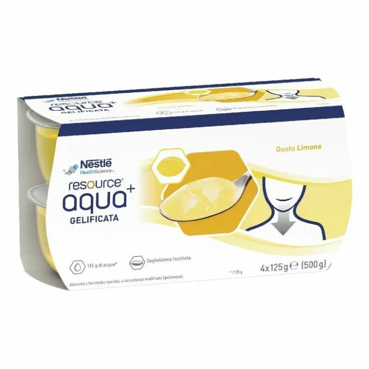 RESOURCE AQUA ACQUA GELIFICATA+LEMON CUP 6 4X125 G RESOURCE AQUA ACQUA GELIFICATA+LEMON CUP 6 4X125 G