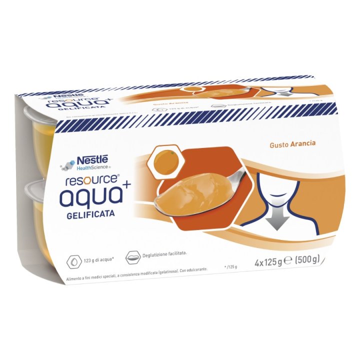 RESOURCE AQUA ACQUA GELIFICATA+ORANGE CUP 6 4X125 G RESOURCE AQUA ACQUA GELIFICATA+ORANGE CUP 6 4X125 G