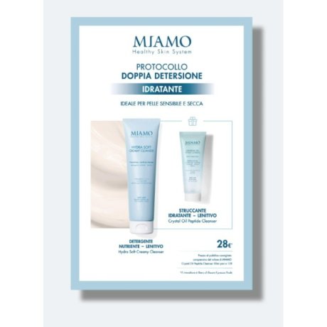 MIAMO DOPPIA DETERSIONE IDRATANTE PROTOCOLLO 1 HYDRA SOFT CREAMY CLEANSER 150 ML + 1 MINI CRYSTAL OIL 50 ML