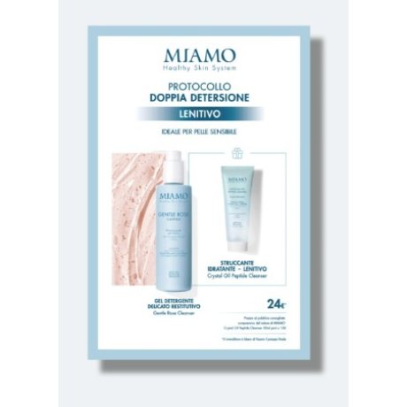 MIAMO DOPPIA DETERSIONE LENITIVO PROTOCOLLO 1 GENTLE ROSE CLEANSER 250 ML + 1 MINI CRYSTAL OIL 50 ML MIAMO DOPPIA DETERSIONE LENITIVO PROTOCOLLO 1 GENTLE ROSE CLEANSER 250 ML + 1 MINI CRYSTAL OIL 50 ML