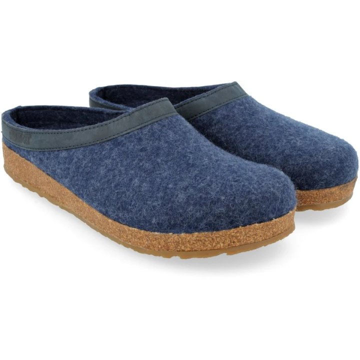 Clogs Haflinger Torben Wollfilz Jeans Unisex 42