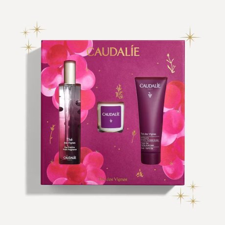 Caudalie Cofanetto xmas Thé Des Vignes 3 Pezzi Acqua Profumata - 50ml + candela - 35g the des vignes gel doccia - 50ml Caudalie Cofanetto xmas Thé Des Vignes 3 Pezzi Acqua Profumata - 50ml + candela - 35g the des vignes gel doccia - 50ml