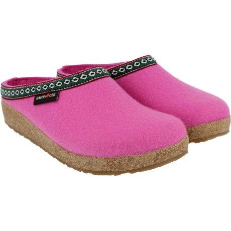 HAFLINGER CLOGS FRANZL ROSA WOLLFILZ 36