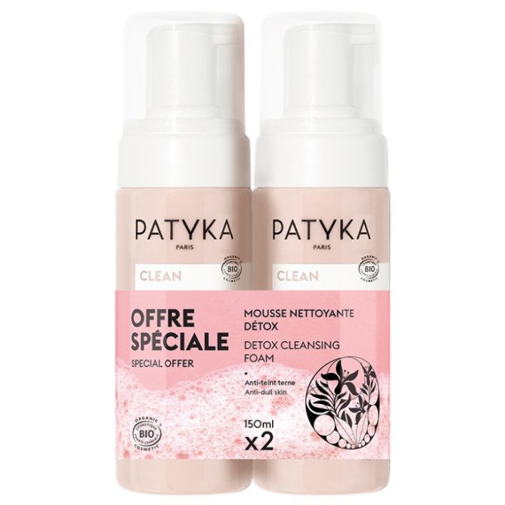 PATYKA Duo Mousse Detergente Detossinante 2 x 150 ml