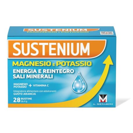  Sustenium Integratore Magnesio E Potassio Formula Fresh Gusto Arancia, 28Bustine