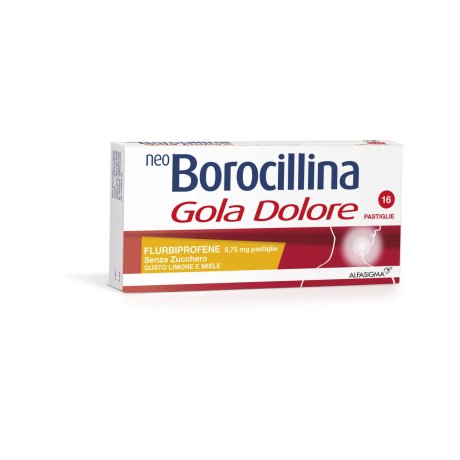 NEOBOROCILLINA LA DOLORE 16 PASTIGLIE LIMONE & MIELE S/Z