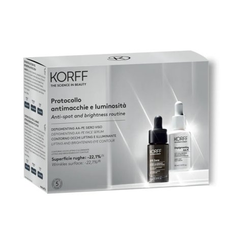 Korff Cofanetto Protocollo Antimacchie e Luminosità Contorno Occhi Lifting + Siero Viso 