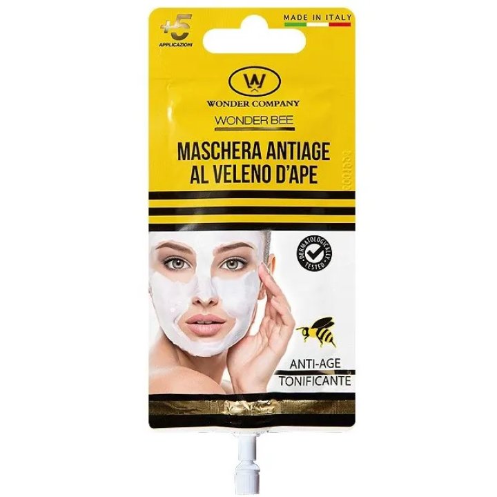 WONDER BEE MASCHERA VISO VELENO D\'APE ANTI AGE TONIFICANTE 15 ML