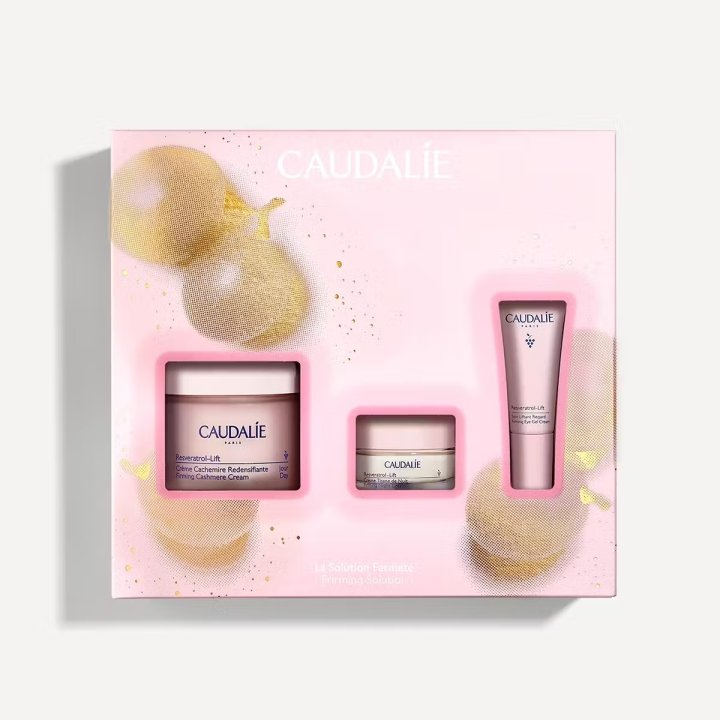 Caudalie Cofanetto Natale 2024 Creme Cashmere - 50ml + Crema Tisana della Notte + Trattamento Liftante Occhi in Omaggio 