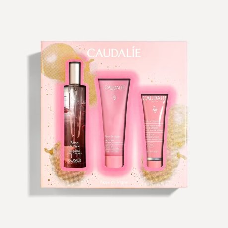 Caudalìe Cofanetto 2024 Trio Profumato Rose de Vigne Acqua Fresca - 50ml + Gel Doccia e Crema Mani in Omaggio 