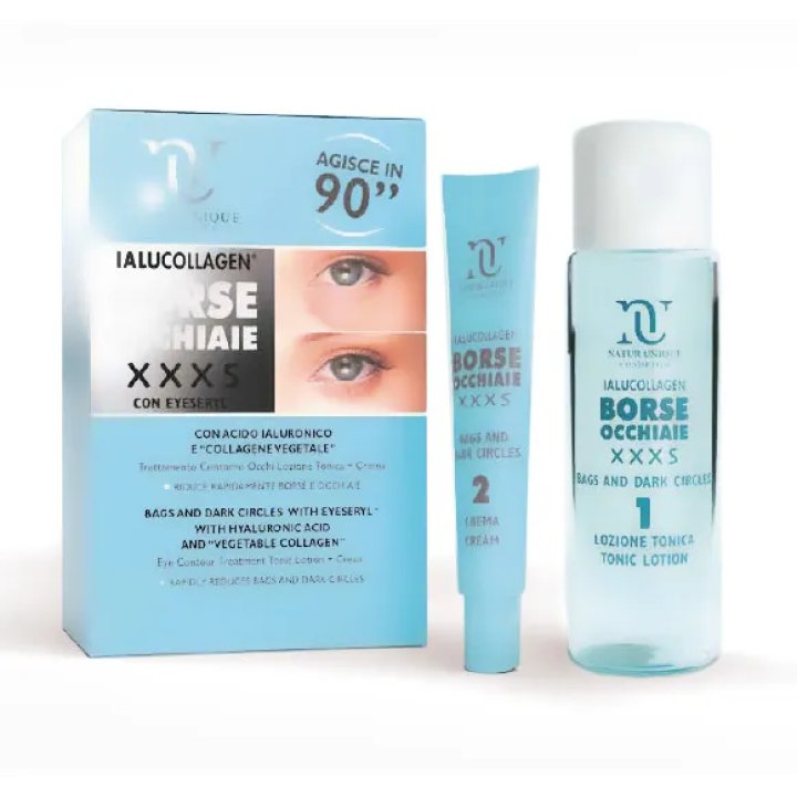 NATUR UNIQUE IALUCOLLAGEN BORSE E OCCHIAIE XXXS TONICO 10 ML + 30 ML