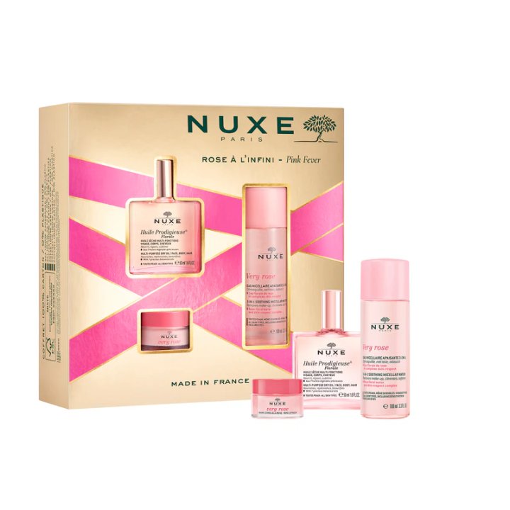 Nuxe Cofanetto Bestseller Floreale 2024 Olio Prodigieuse + Balsamo Labbra + Acqua Micellare