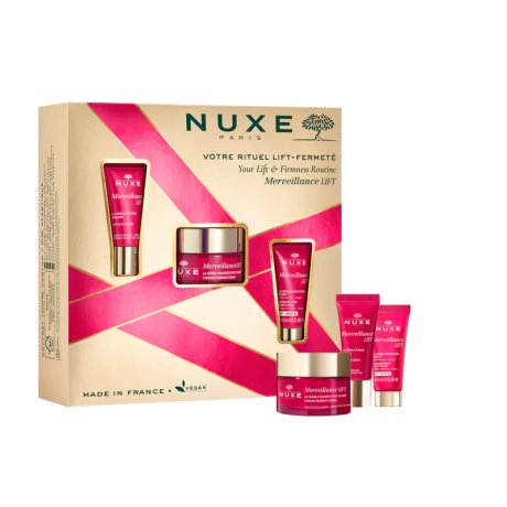 Nuxe Cofanetto 2024 Coffret Merveillance Lift Crema Effetto Lifting - 50ml + Crema Notte + Contorno Occhi 