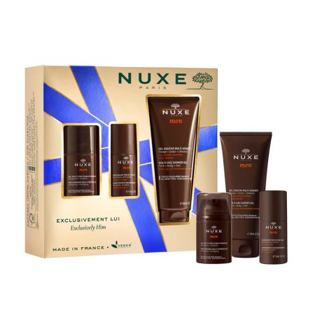 Nuxe Cofanetto 2024 Routine Uomo Gel Doccia - 200ml + Deodorante + Gel Idratante Multifunzione