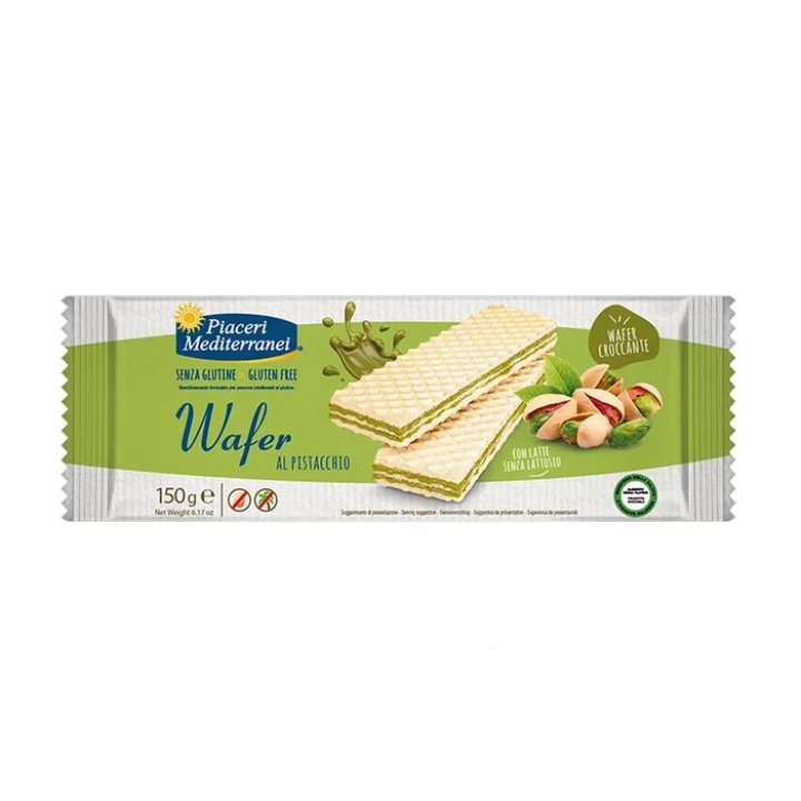 PIACERI MEDITERRANEI WAFER PISTACCHIO 150 G