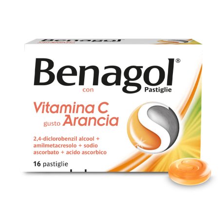 BENAGOL 16 PASTIGLIE CON VITAMINA C GUSTO ARANCIA