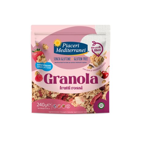 PIACERI MEDITERRANEI GRANOLA FRUTTI ROSSI 240 G