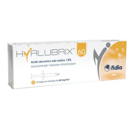 SIRINGA INTRA-ARTICOLARE HYALUBRIX 60 ACIDO IALURONICO 1,5% 60 MG 4 ML NO ETO