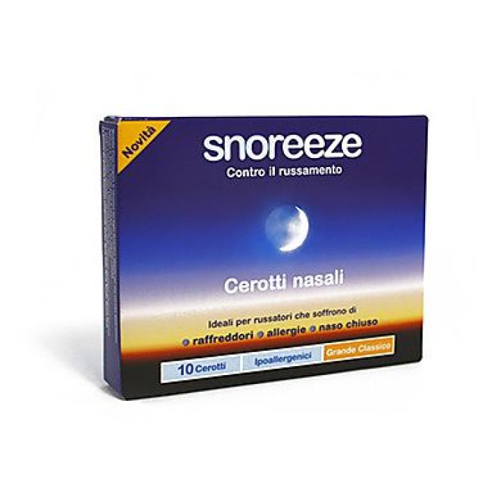 CEROTTO NASALE SNOREEZE CLASSICO LARGE 10 PEZZI