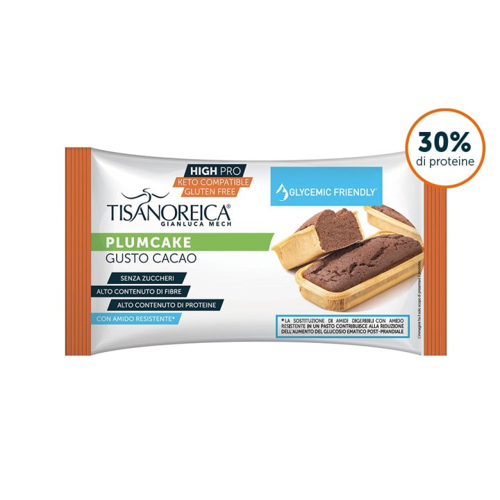 TISANOREICA HIGH PRO PLUMCAKE GUSTO CACAO GLUTEN FREE 40 G