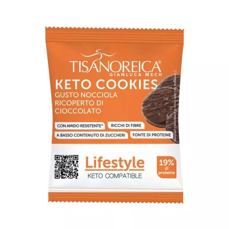 KETO COOKIES NOCCIOLA RICOPERTI DI CIOCCOLATO 12,5 G