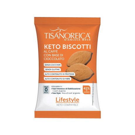 TISANOREICA KETO BISCOTTI CAFFE' CON BASE CIOCCOLATO LIFESTYLE 24 G