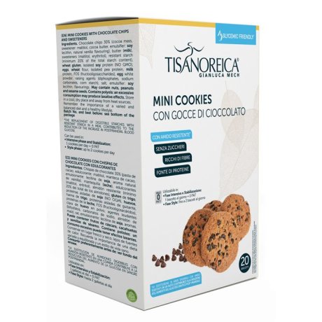 Tisanoreica Mini cookies con gocce di cioccolato glycemic friendly 250g