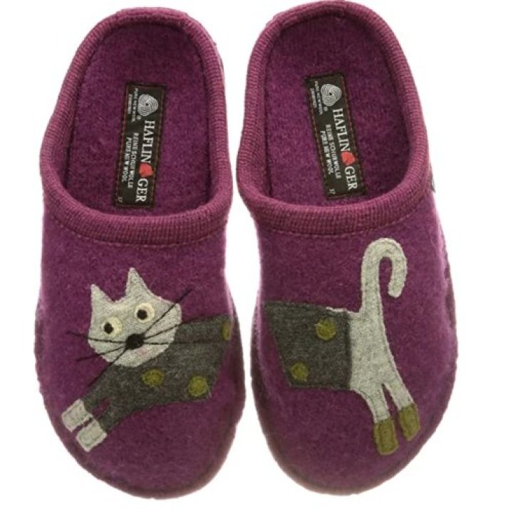 Haflinger Balloon Ciabatte Unisex In Lana Per Bambini E Ragazzi | Senza Chiusura, Suola Piatta, Larghezza Normale