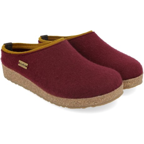 ZOCCOLO HAFLINGER KRIS BORDEAUX WOLLFILZ 35