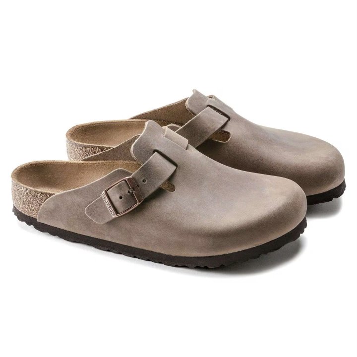 BIRKENSTOCK BOSTON TABACCO BROWN OILED LEATHER 43