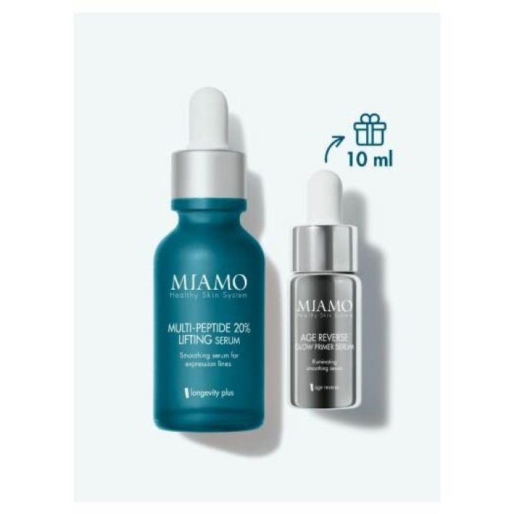 MIAMO COFANETTO 2024 LIFT&GLOW 1 RUGHE D\'ESPRESSIONE MULTI PEPTIDE 30 ML + 1 GLOW PRIMER 10 ML