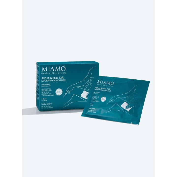 MIAMO BODY RENEW ALPHA BLEND 13% EXFOLIATING BODY GAUZE INBEVUTE 6 BUSTE