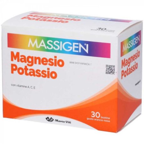 Massigen Magnesio Potassio Integratore Salino Per Stanchezza 30 Buste edizione speciale 2025