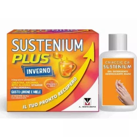 SUSTENIUM PLUS INVERNO 22 BUSTE + GEL IGIENIZZANTE 80 ML IN OMAGGIO