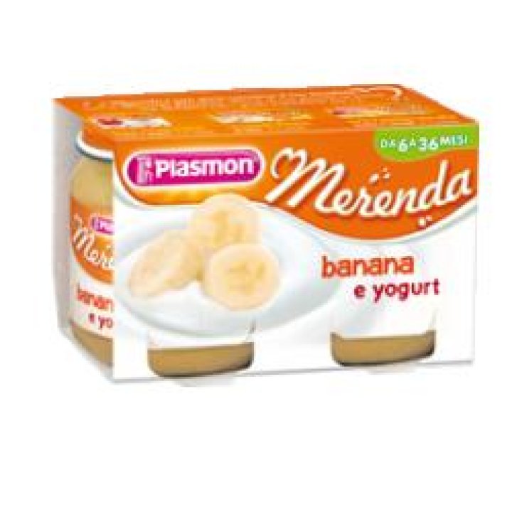 PLASMON OMOGENEIZZATO YOGURT BANANA 120 G X 2 PEZZI