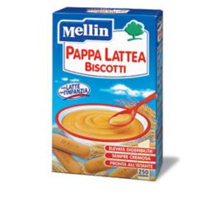 MELLIN PAPPA LATTE BISCOTTI 250 G NUOVO FORMATO MELLIN PAPPA LATTE BISCOTTI 250 G NUOVO FORMATO