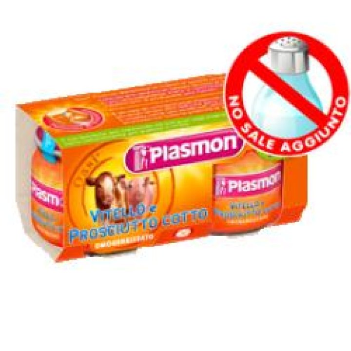 PLASMON OMOGENEIZZATO VITELLO PROSCIUTTO COTTO 80 G X 2 PEZZI