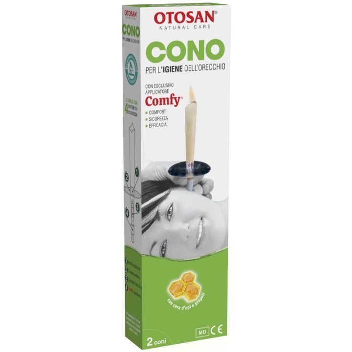 OTOSAN CONO PER L\'IGIENE DELLE ORECCHIE OTOSAN+PROPOLI 2 PEZZI