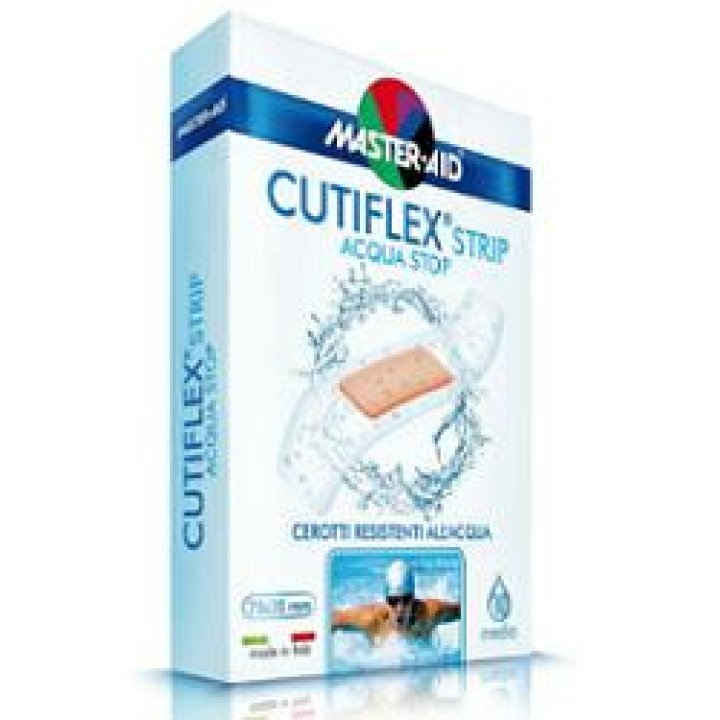 CEROTTO MASTER-AID CUTIFLEX STRIP TRASPARENTE IMPERMEABILE SUPPORTO IN POLIURETANO 4 FORMATI 20 PEZZI