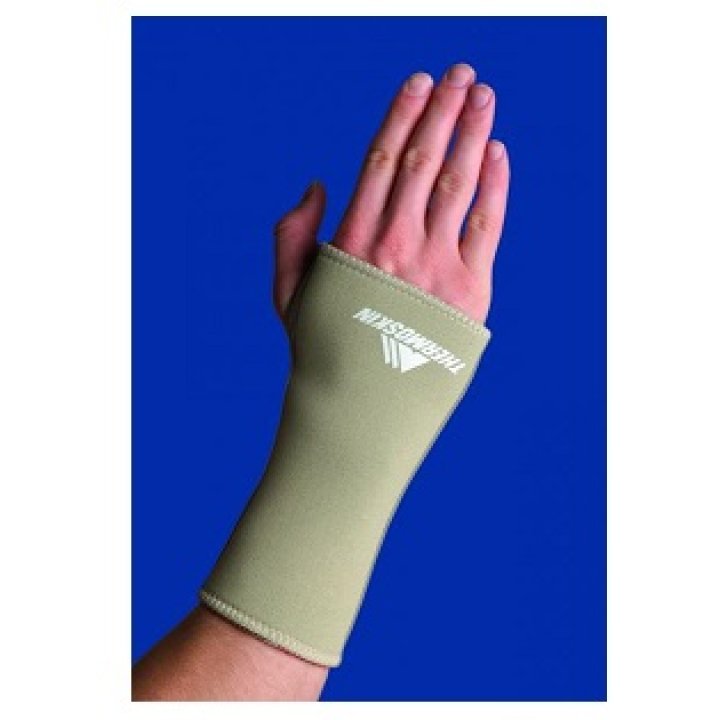 POLSIERA CON PRESA POLLICE THERMOSKIN SINISTRA MISURA MEDIA INDICATA PER IL TRATTAMENTO DELLA DISTORSIONE, DELL\'ARTRITE DEL POLSO E DEL TUNNEL CARPALE 17-19 CM