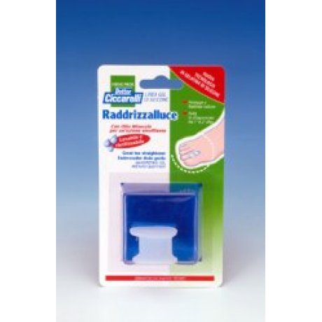 RADDRIZZA ALLUCE IN GEL DI SILICONE BIANCO SEMITRASPARENTE SAMATA PER PROTEGGERE E RIALLINEARE L\'ALLUCE EVITANDO LO SFREGAMENTO FRA IL PRIMO E IL SECONDO DITO IGIENEPIEDE 1 PEZZO