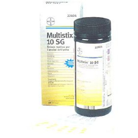 STRISCIA REATTIVA MULTITEST MULTISTIX 10SG 25 PEZZI