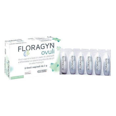 OVULI VAGINALI A BASE DI LATTOBACILLI LISATI FLORAGYN OVULI 12G 6 PEZZI