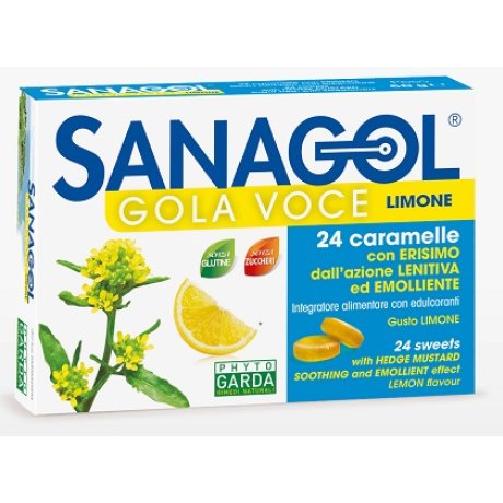 SANAL LA VOCE SENZA ZUCCHERO LIMONE 24 CARAMELLE