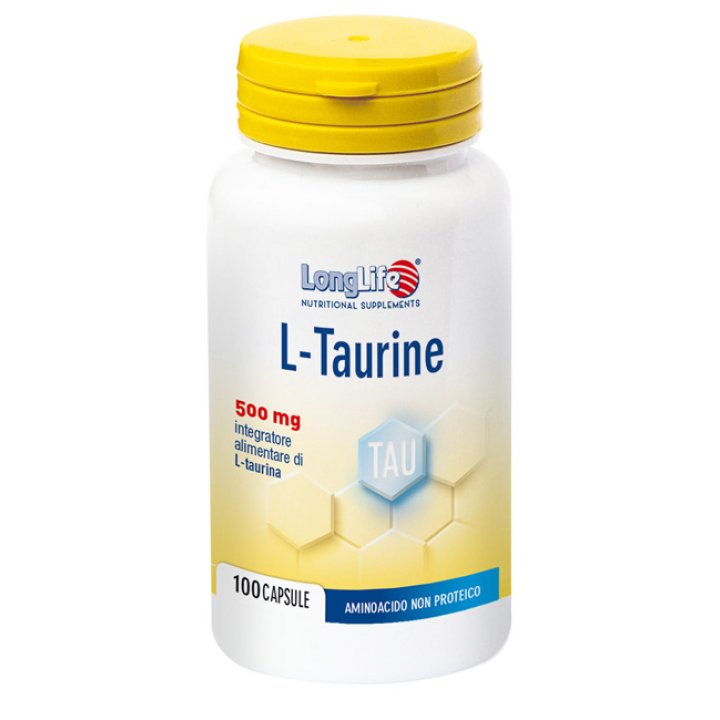 LONGLIFE LTAURINE 500 MG 100 CAPSULE